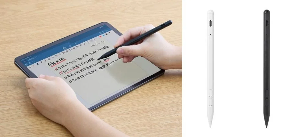 エレコム新発売！Goodnotesを快適にするiPad用Bluetooth®アクティブタッチペンでメモ書きがスムーズに
