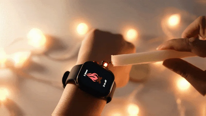 キャンドルへの点火