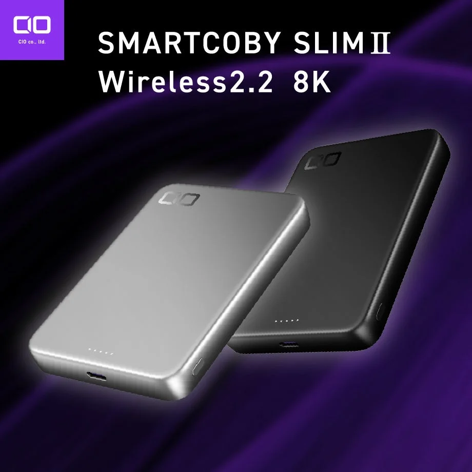 CIO、Qi2.2対応25Wワイヤレス充電モバイルバッテリー「SMARTCOBY SLIMⅡ Wireless2.2 8K」を新発売