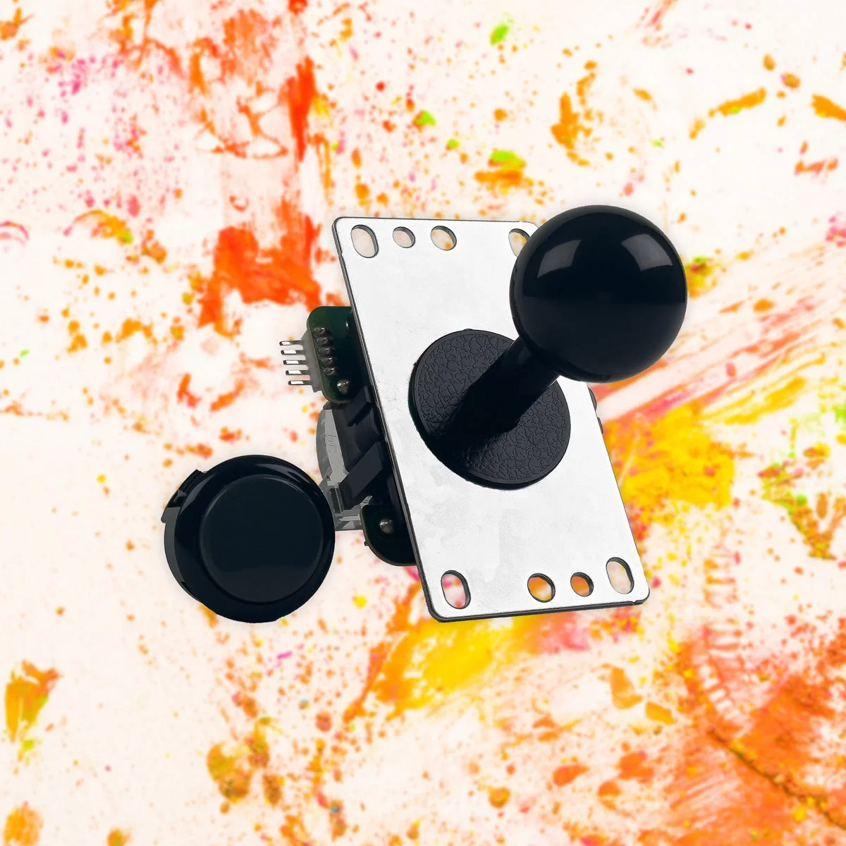 三和電子製ジョイスティックレバーとボタン