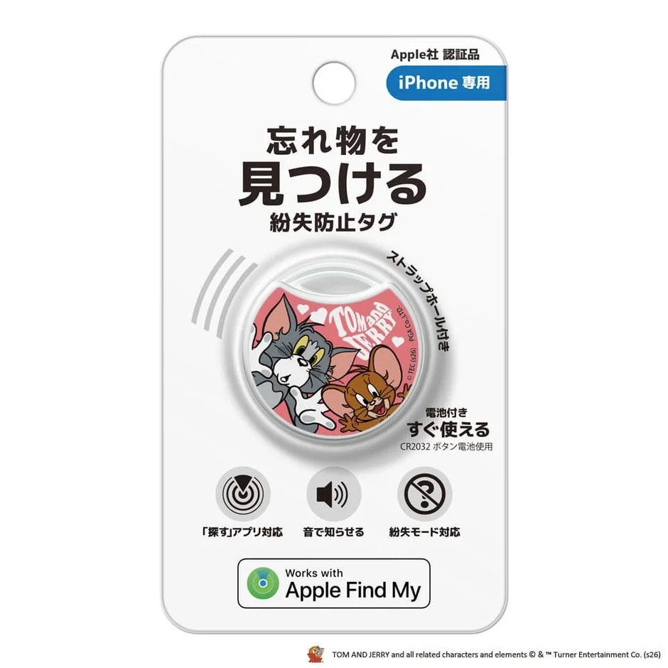 iPhone専用のトムとジェリーデザイン紛失防止タグ