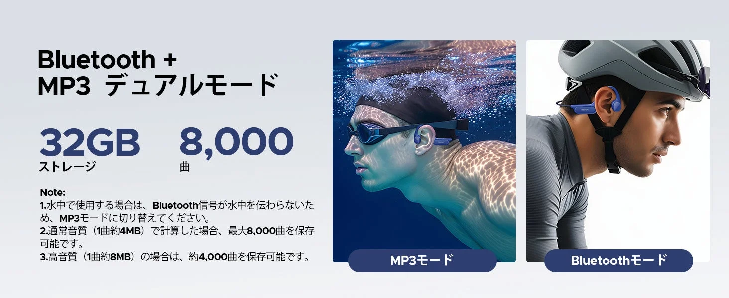 Bluetooth + MP3 デュアルモード