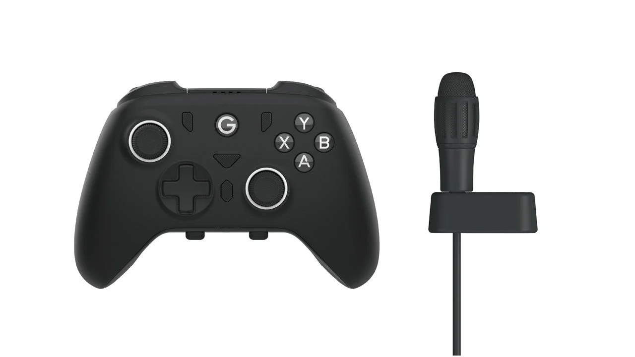 ゲームコントローラーとマイク