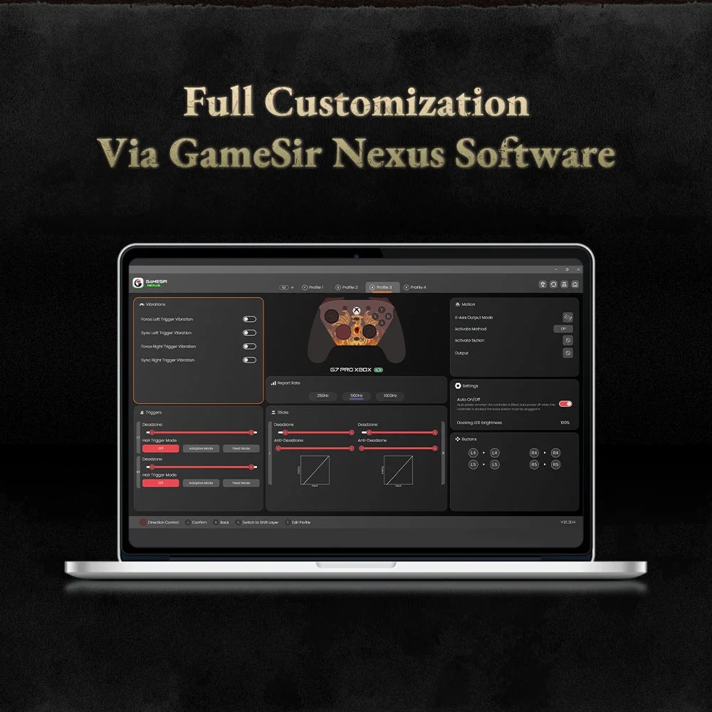 GameSir Nexusソフトウェア画面