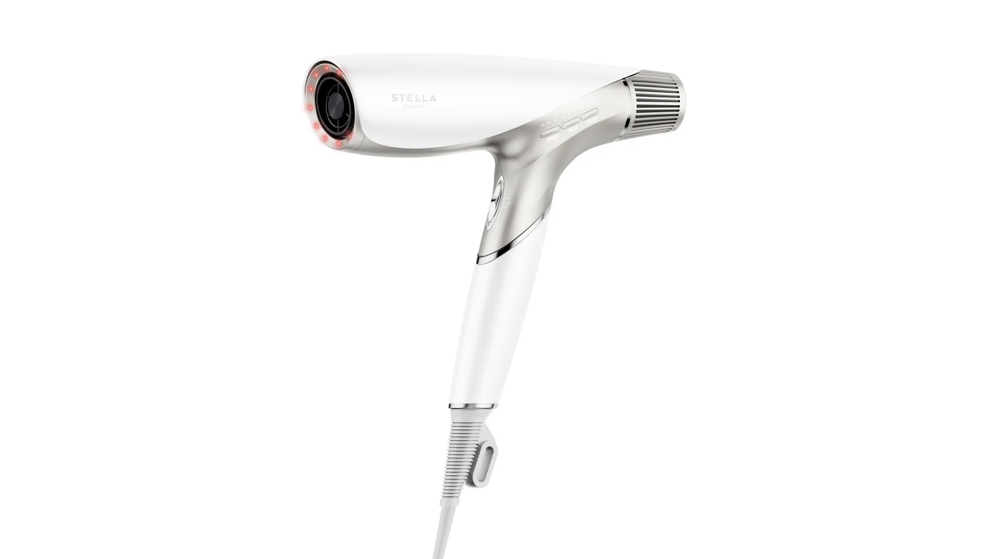 ホワイトダイヤモンドカラーのヘアドライヤー