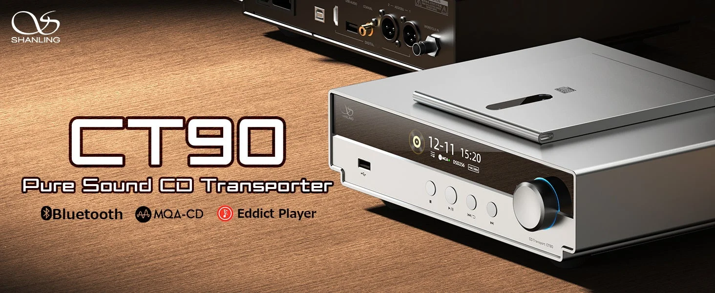 SHANLING、新CDトランスポーター『CT90』を3月31日発売！「All to DSD・All to PCM」機能搭載で、CD再生を最適化
