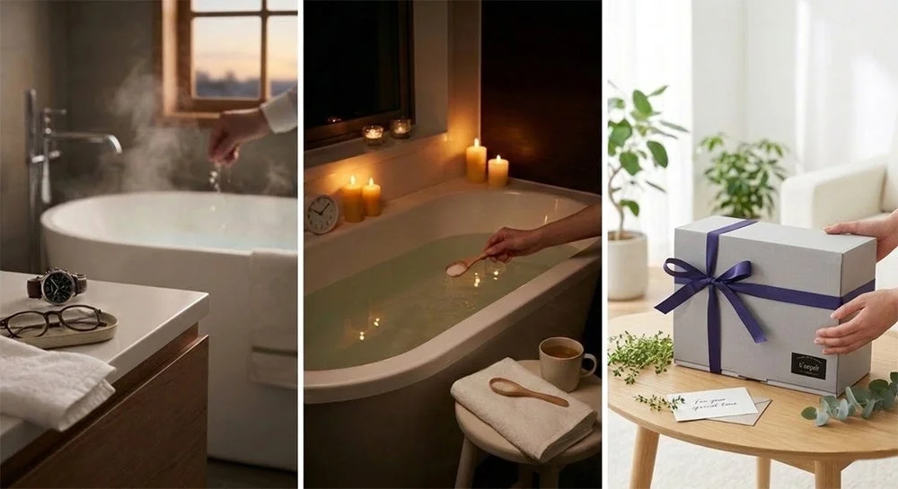 リラックスできるバスタイムのイメージ