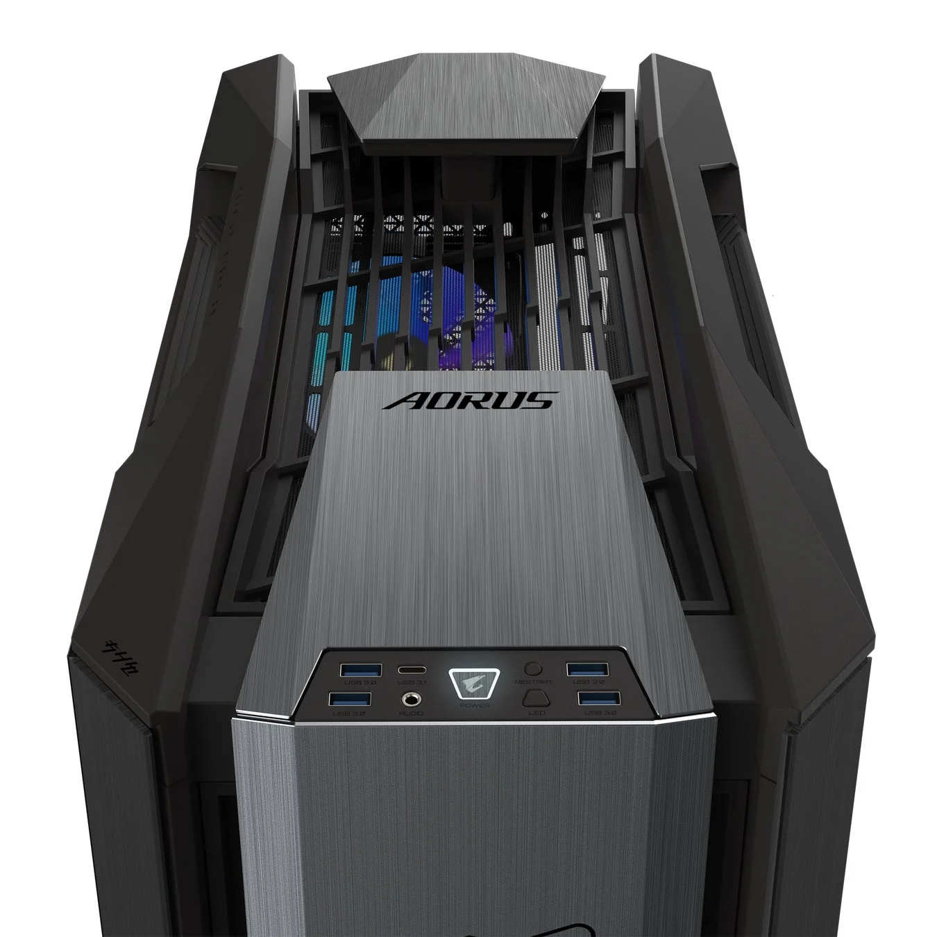 AORUS C601 GLASS 上部ポート