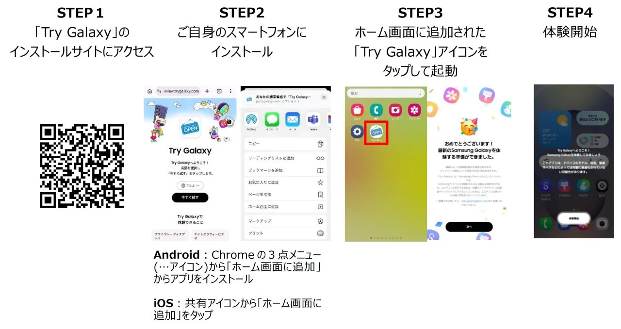 Try Galaxyインストール