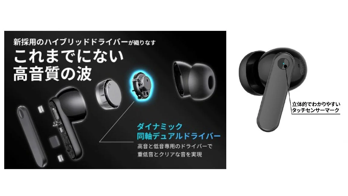 ダイナミック同軸デュアルドライバーの説明