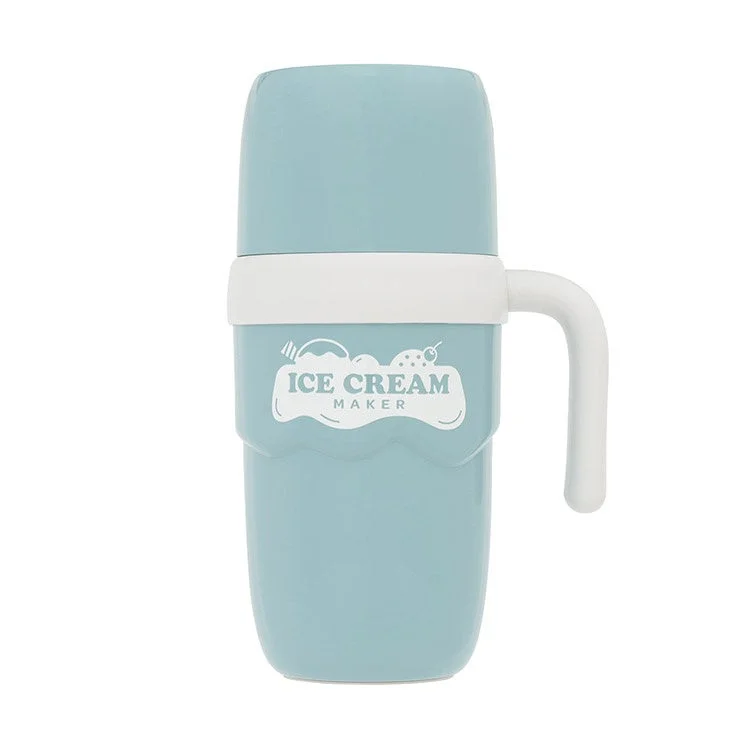 水色と白のシンプルなデザインのアイスクリームメーカー