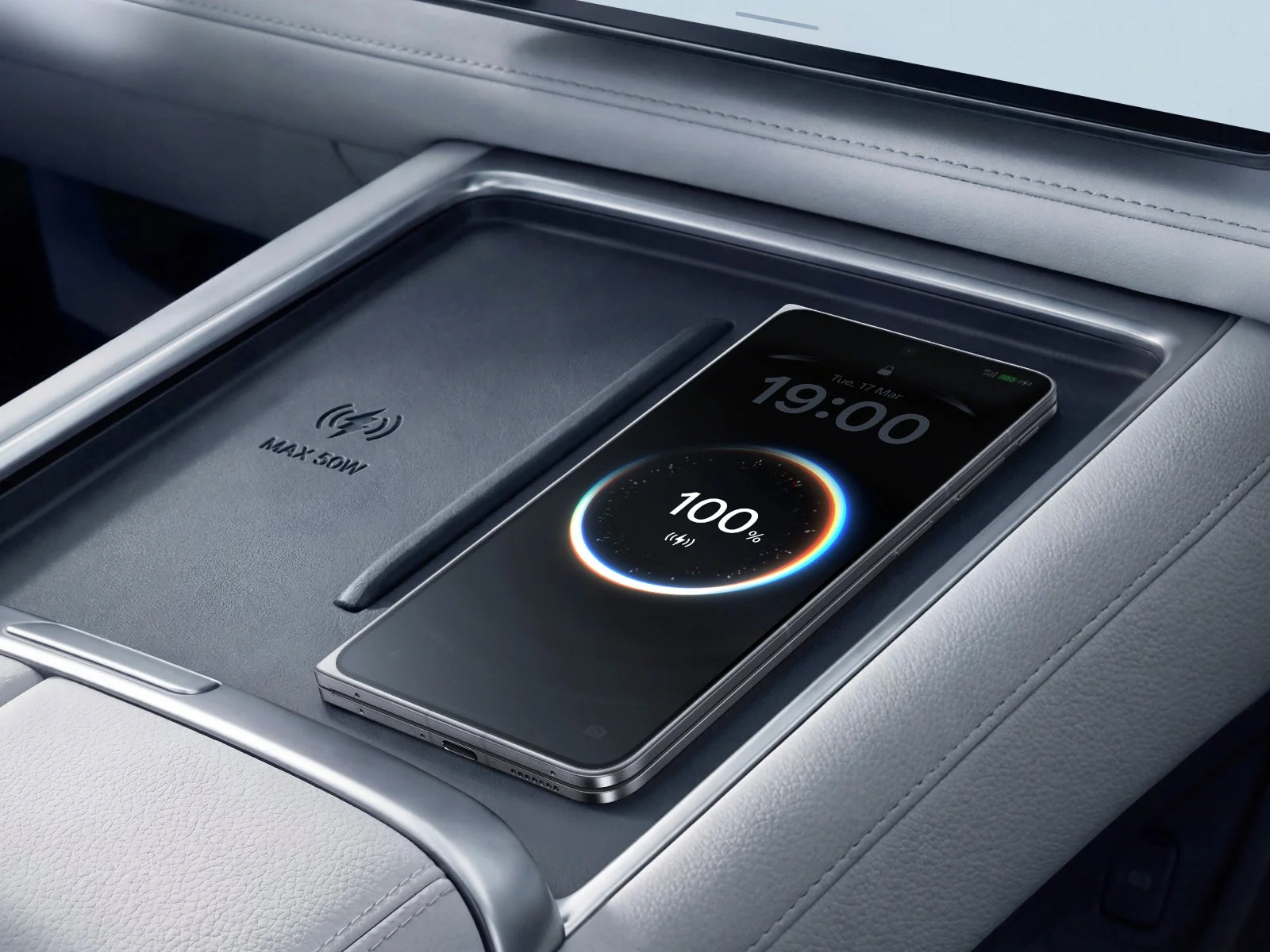 車内でのワイヤレス充電