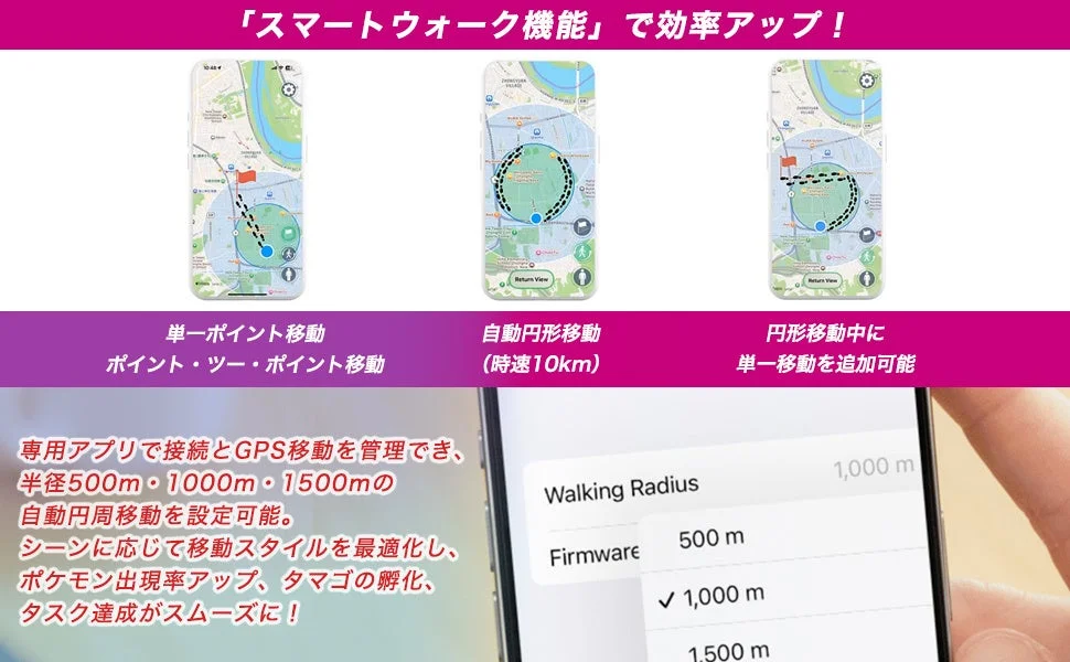スマートウォーク機能の詳細