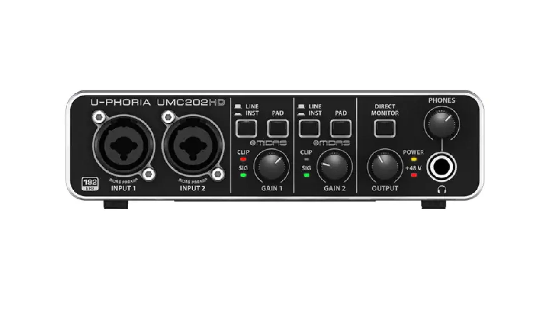 オーディオインターフェース Behringer UMC204HD