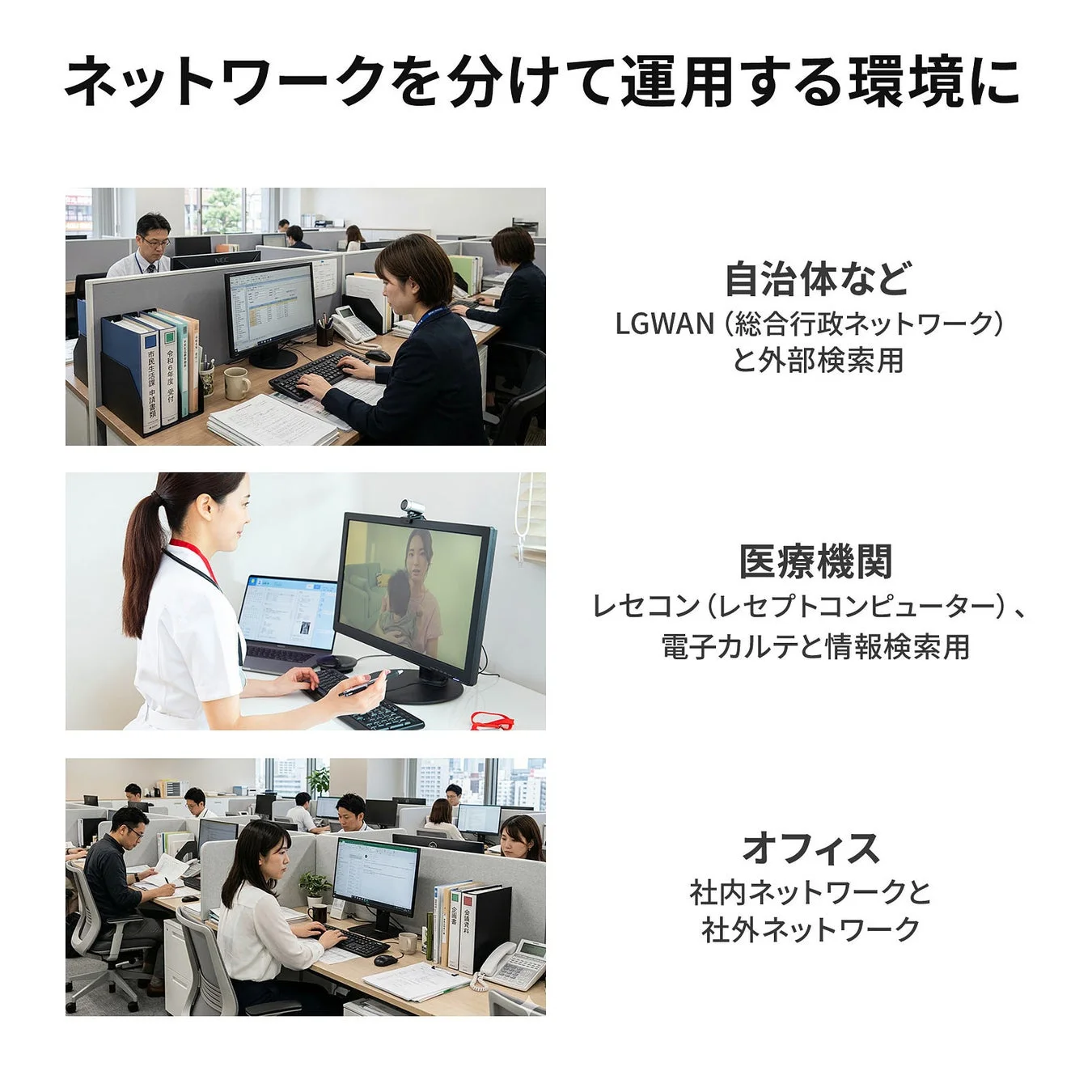 ネットワーク分離環境の例