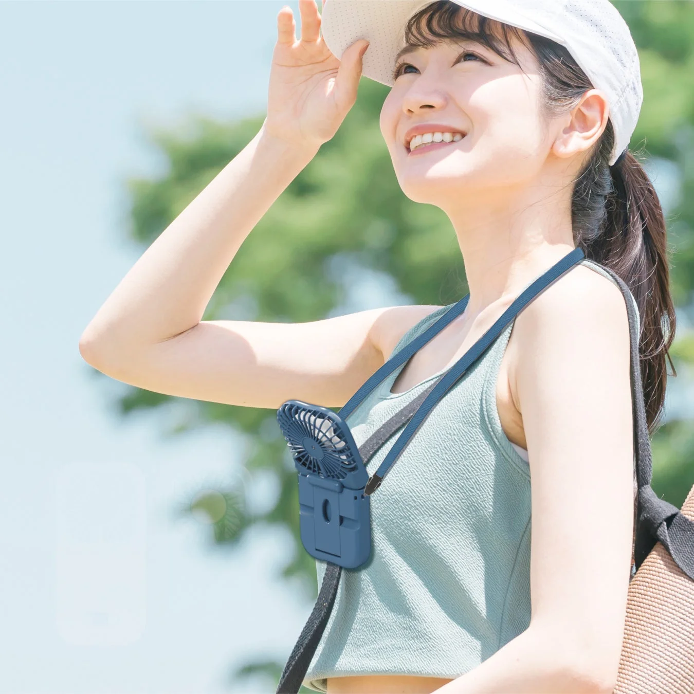 5way折りたたみペルチェファンの使用イメージ