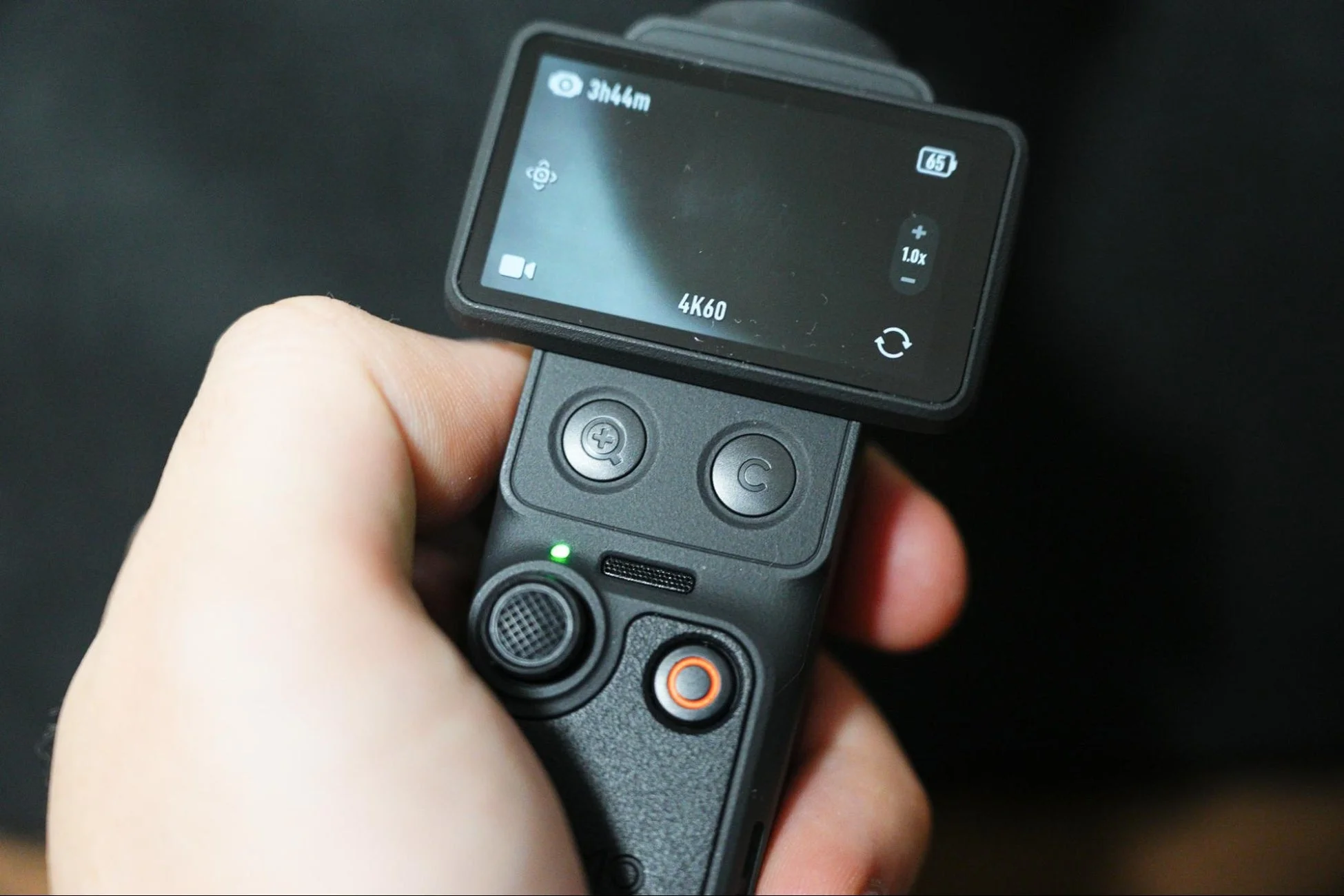 ジンバルカメラの操作画面