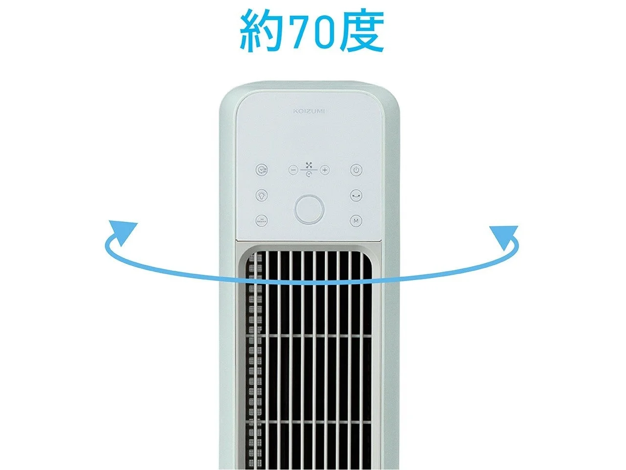 約70度首振り