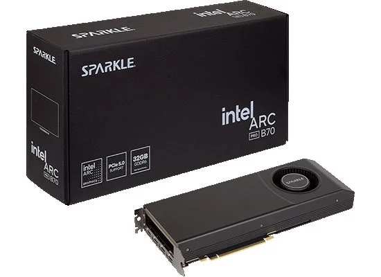SPARKLE、プロフェッショナル向けIntel Arc Pro B70搭載グラフィックボード『SBP70W-32G』を2026年4月24日に新発売