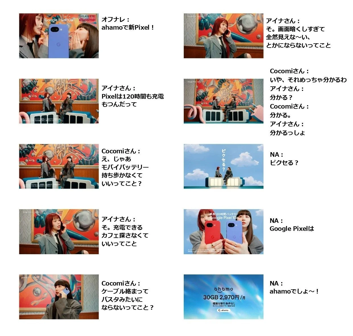 CM「充電あるある」篇の様子