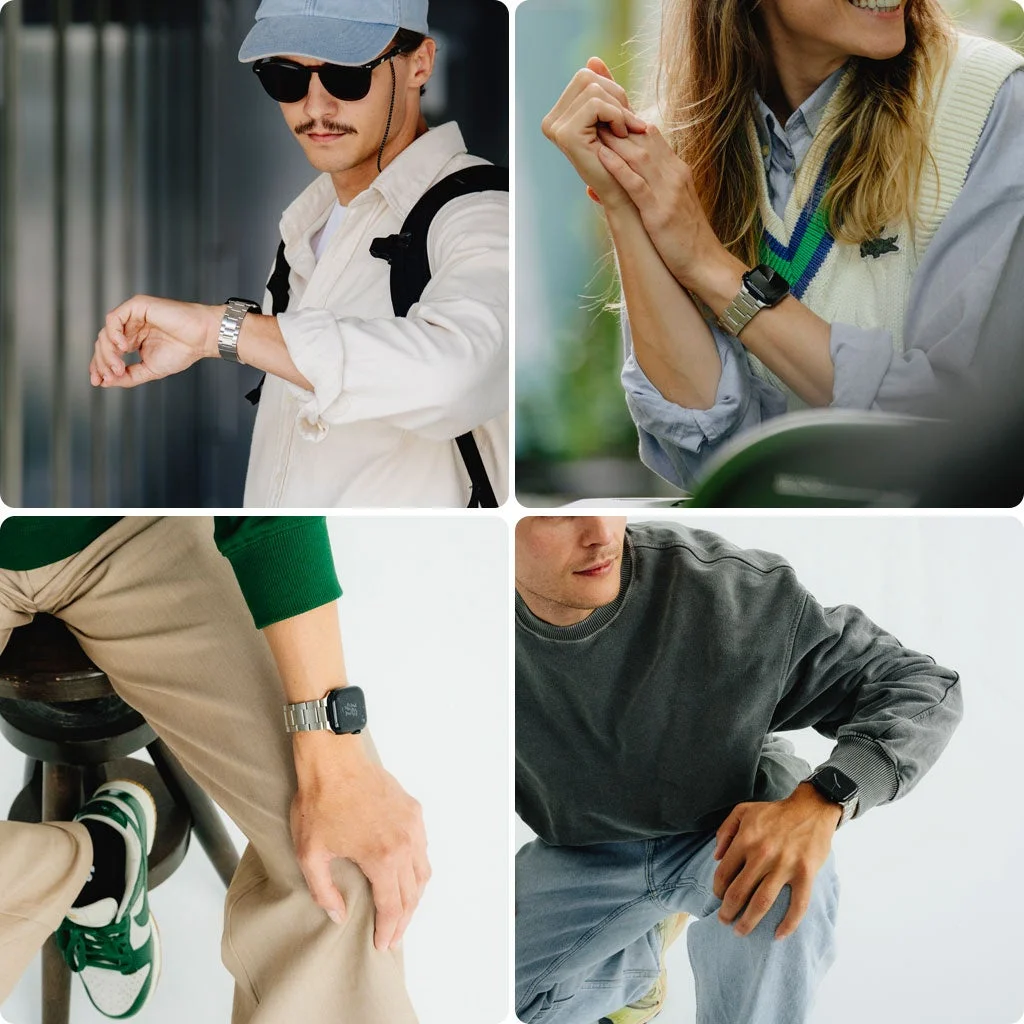 様々なファッションに合わせた腕時計の着用例