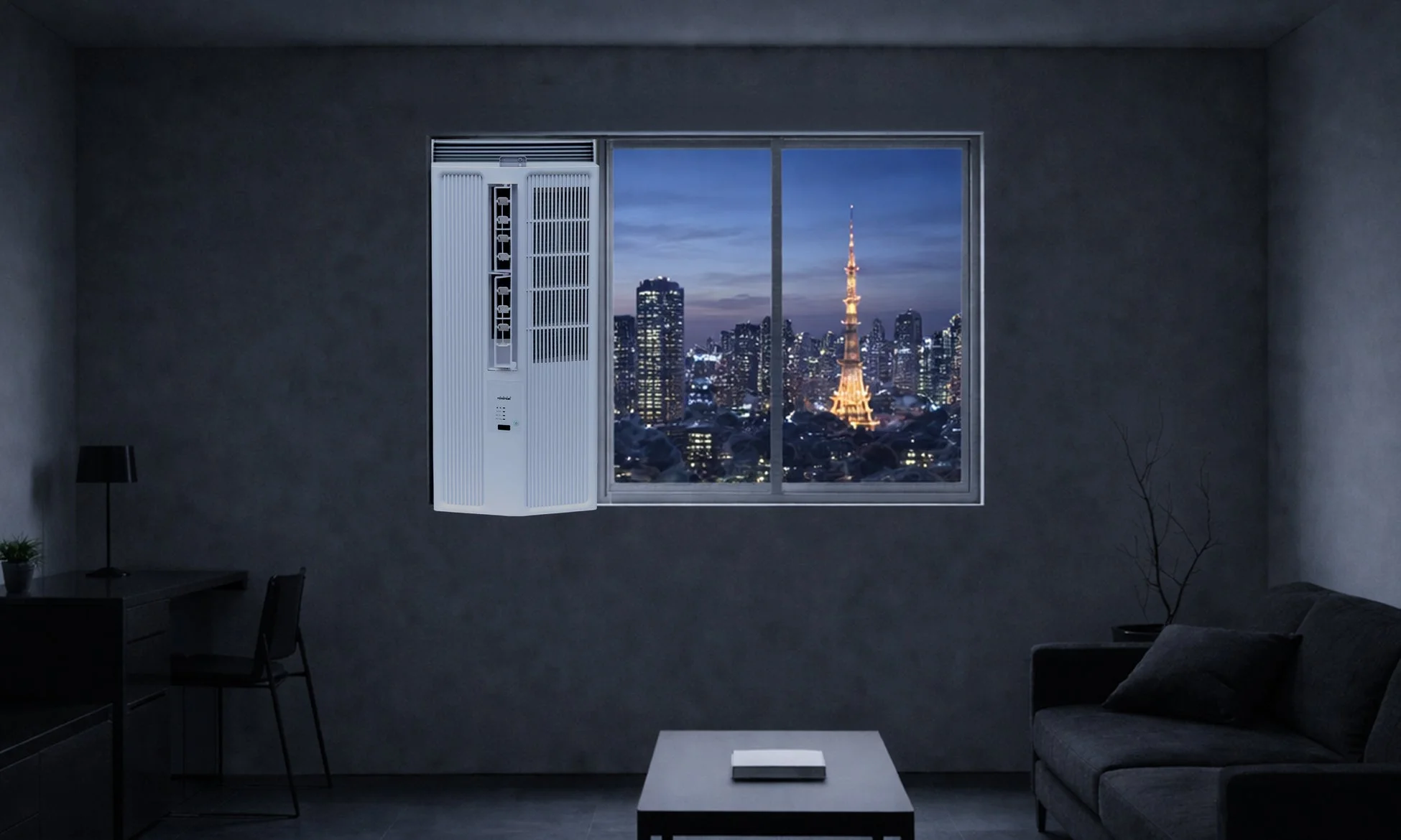 窓用エアコンの設置イメージ