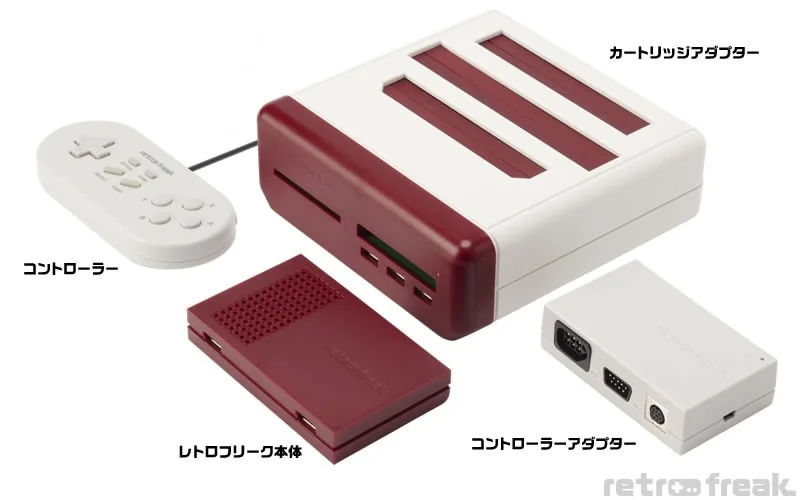 レトロフリーク本体と付属品