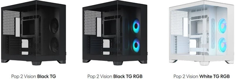 魅せるPCへ！Fractal Design「Pop 2 Vision」シリーズが本日発売