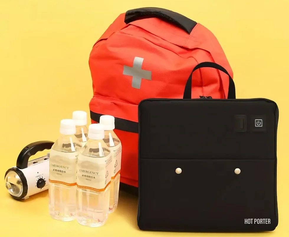 災害対策や緊急時に必要な備蓄品、避難用品