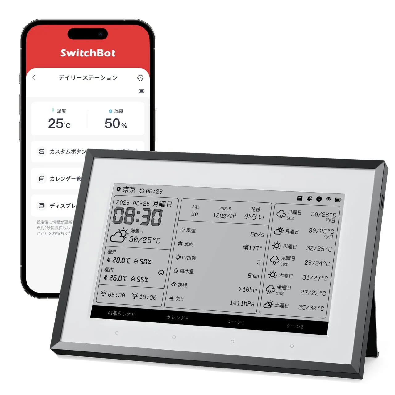 アプリと連携したデイリーステーション