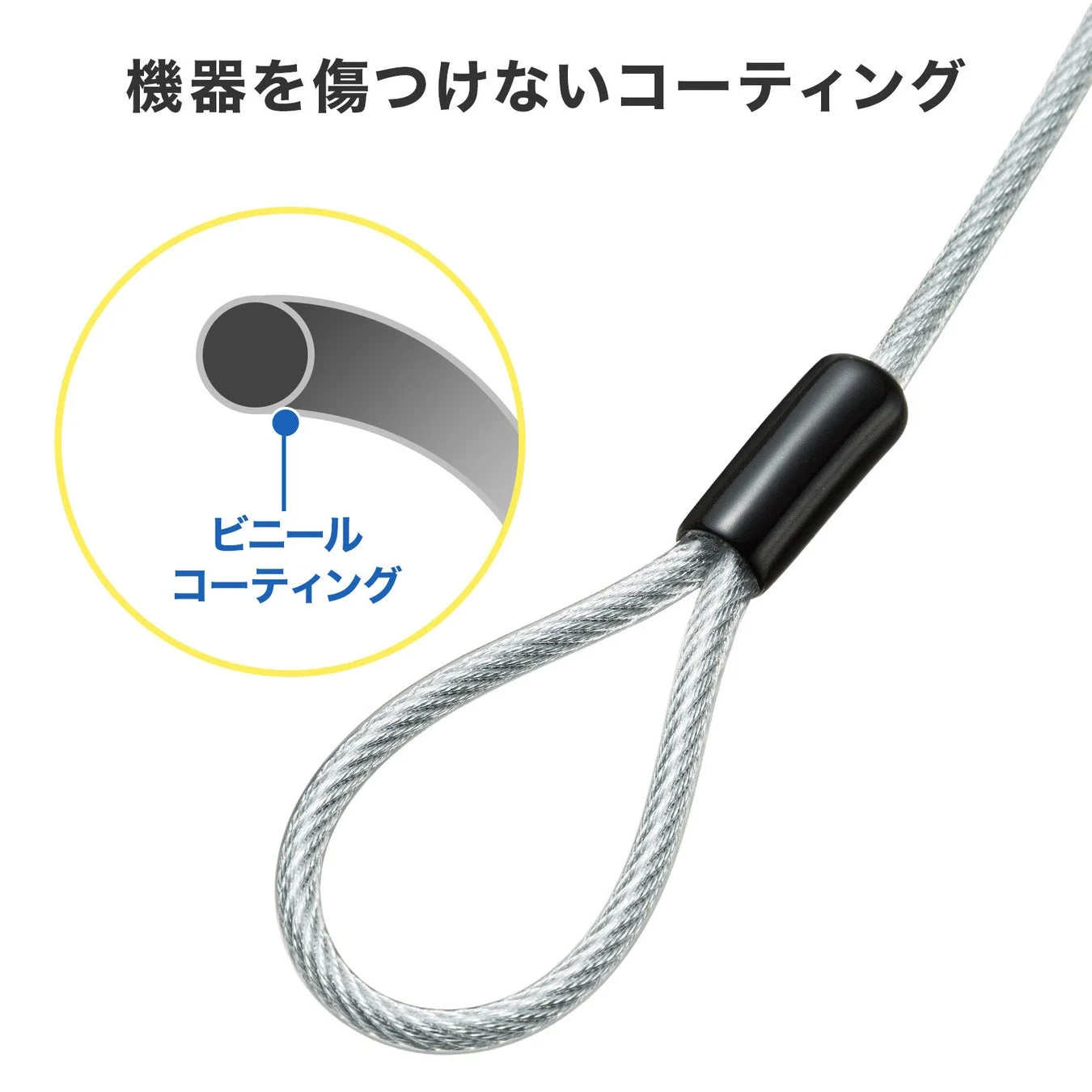 ビニールコーティングされたワイヤー