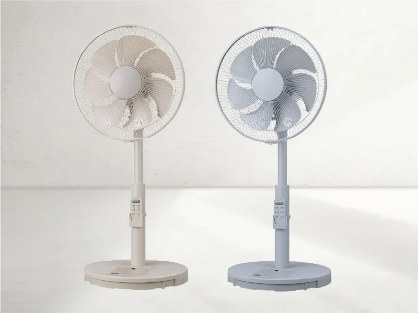 触れたら止まる安全機能！ユアサプライムスが「タッチストップ DCリビング扇風機」を4月中旬に新発売