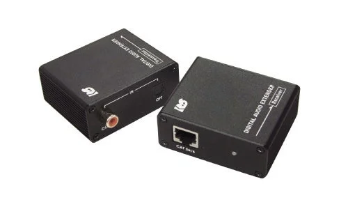 デジタルオーディオエクステンダーの送信機と受信機のセット