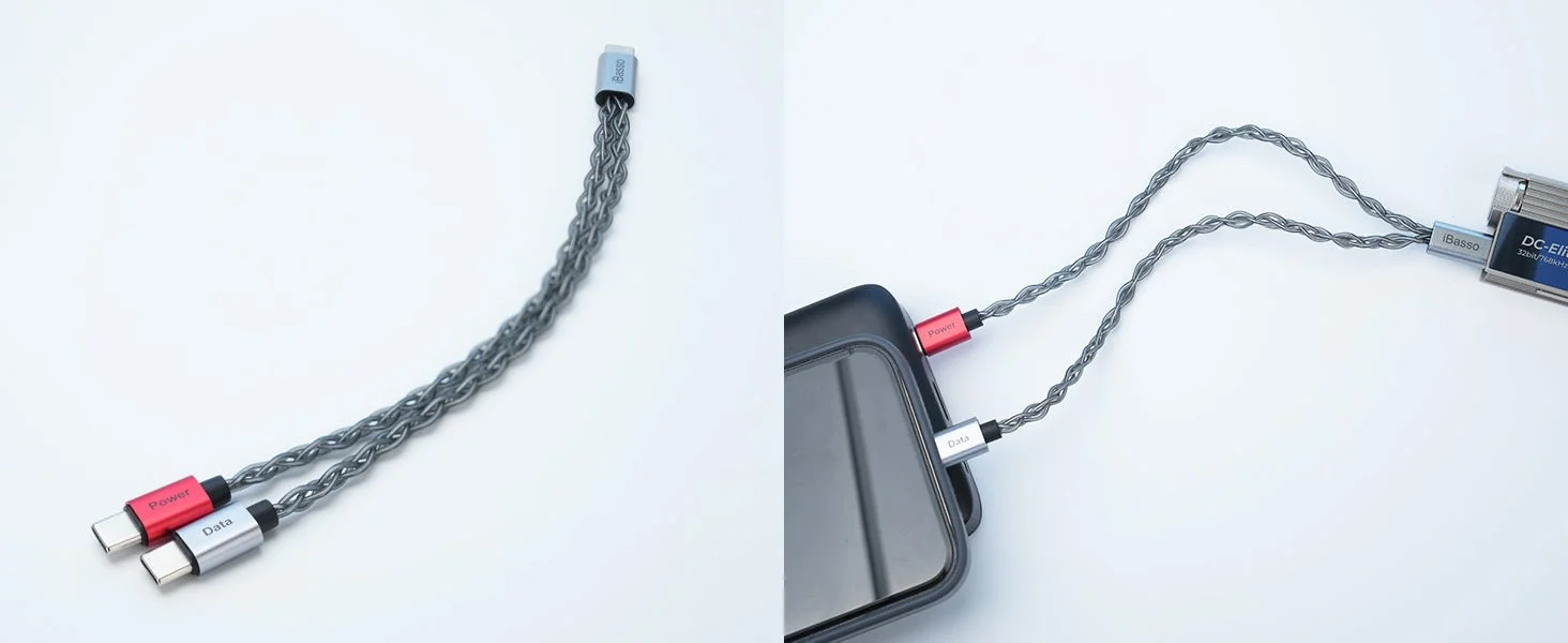 スマートフォンとDACに接続されたCB19C