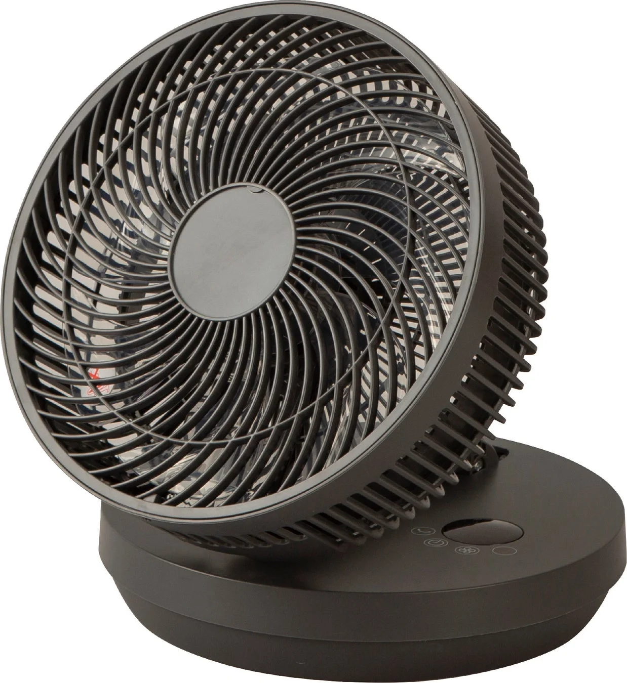 黒またはダークグレーのスタイリッシュなサーキュレーター