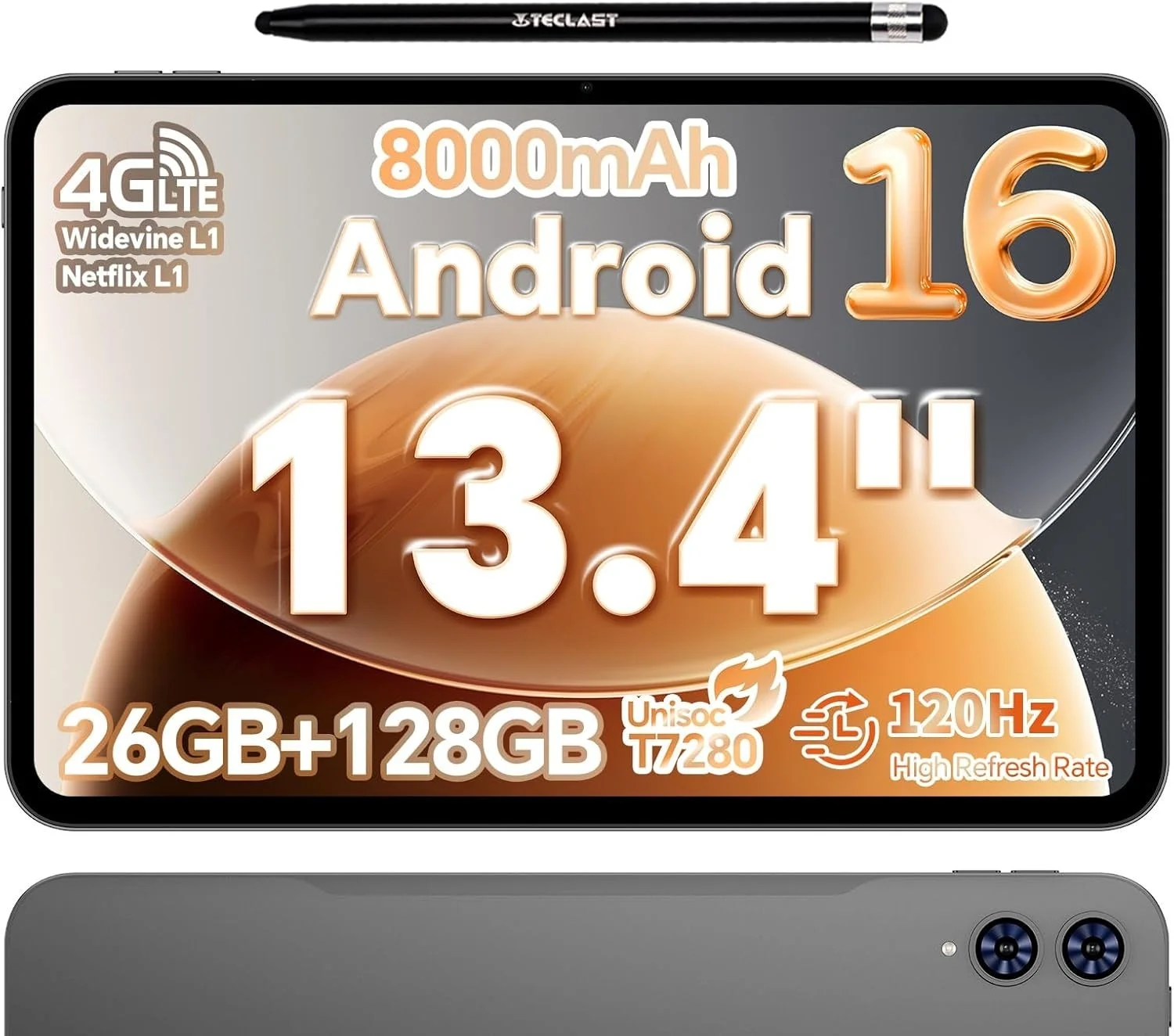 Teclast T65 128GBタブレット、Android 16搭載13インチ大画面モデルが期間限定18%OFFセール開催、23,654円に