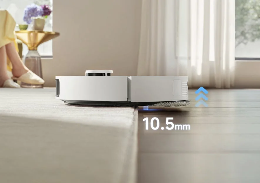 ロボット掃除機がカーペットからフローリングへ移動