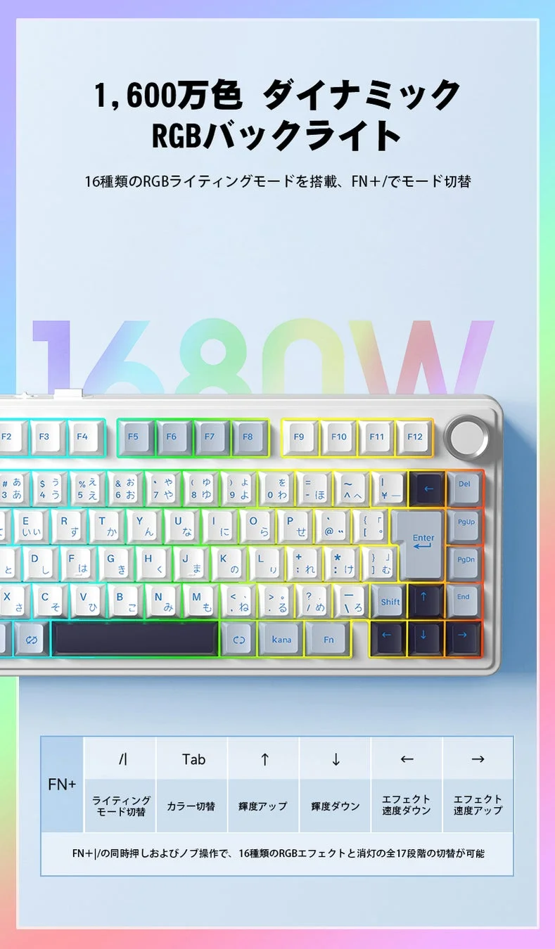 AULA F75 RGBバックライト