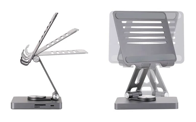 高さや角度、向きを自由に調整できる