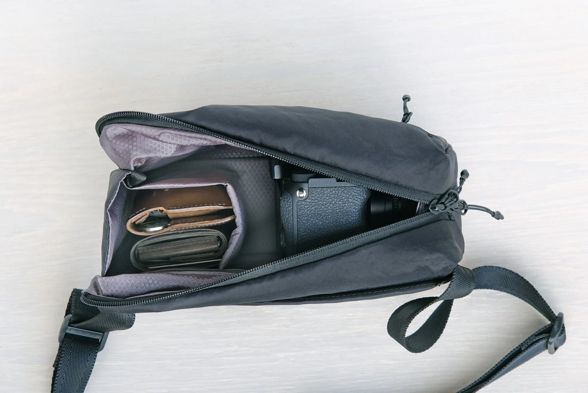 カメラバッグ内部の収納