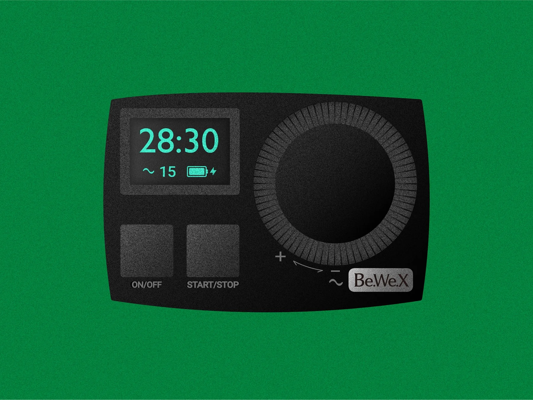 デバイスのディスプレイとボタン