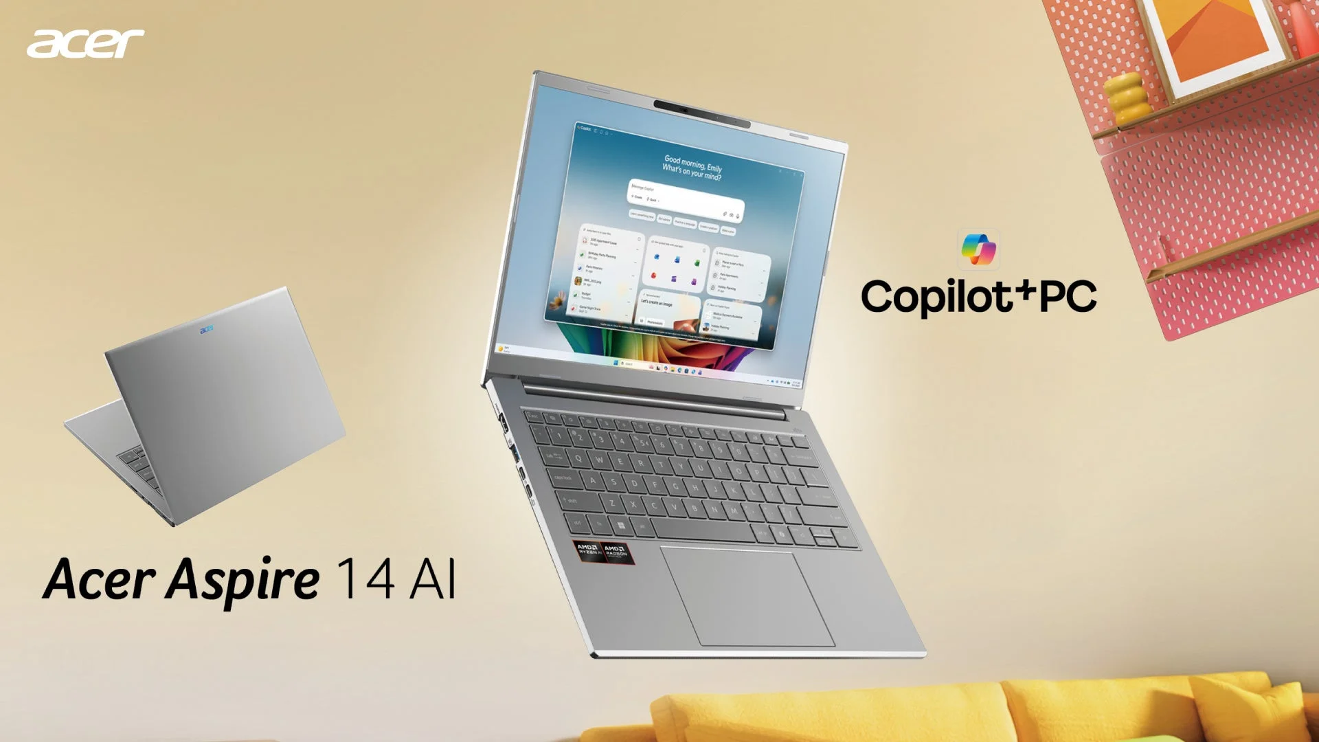 Acer、AMD Ryzen AI 400シリーズ国内初搭載の「Aspire 14 AI」2モデルを新発売