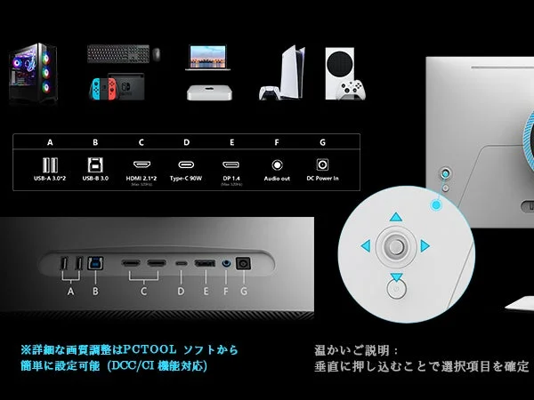 モニターの接続端子