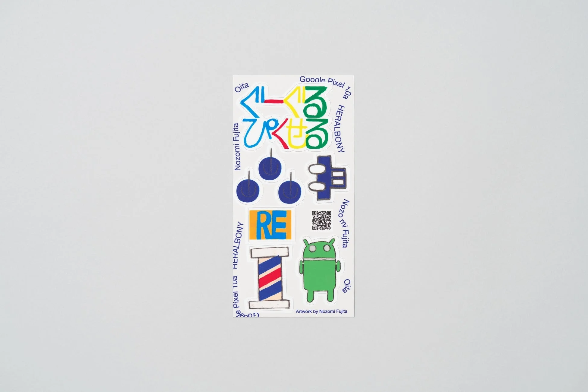 藤田望人氏によるステッカーデザイン