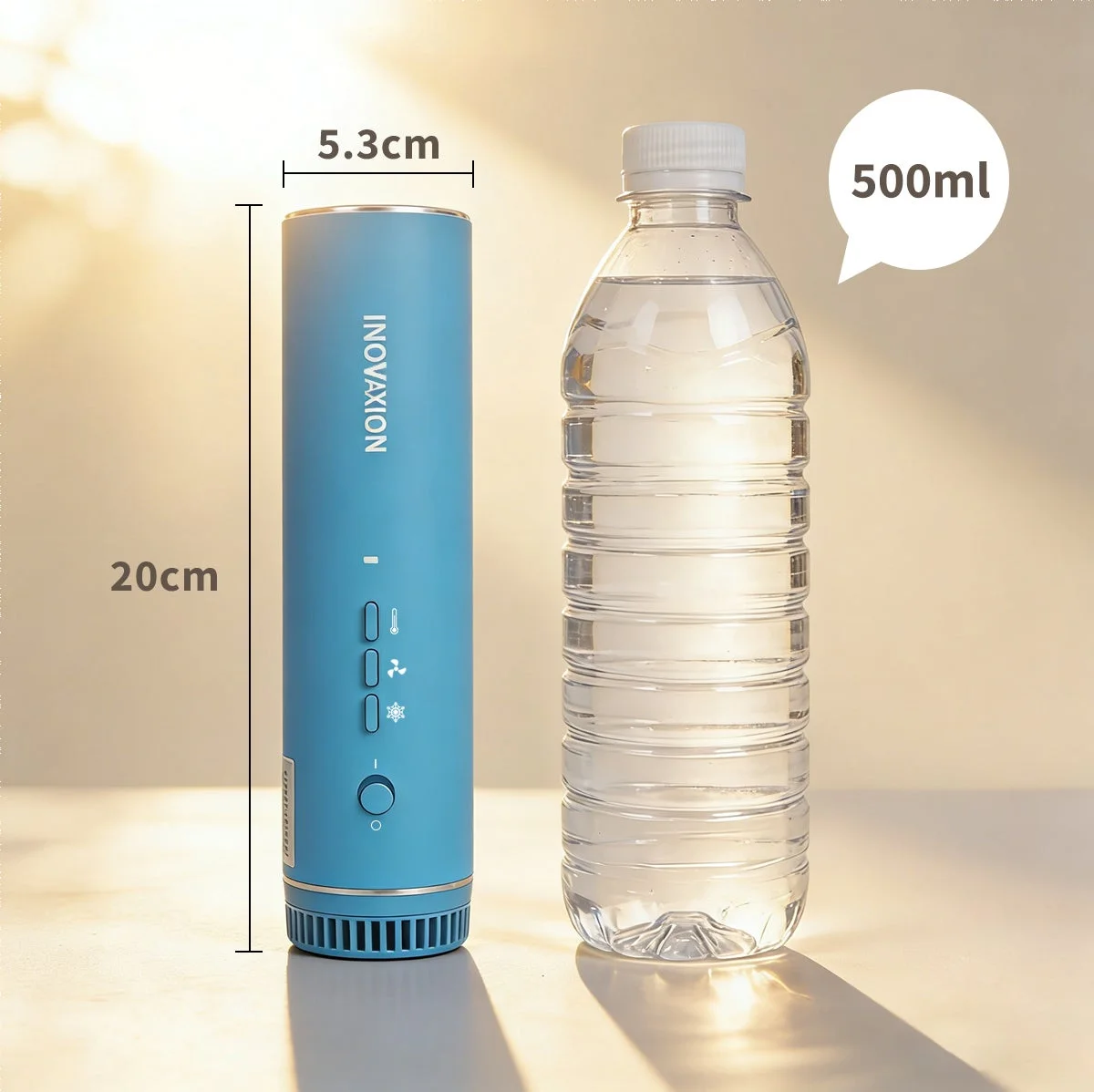 ペットボトルとのサイズ比較