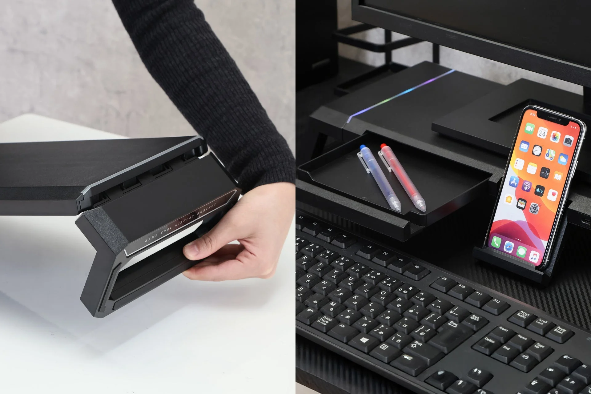 不二貿易、累計9.5億円超のゲーミングシリーズから多機能モニタースタンド『ステルス』を新発売