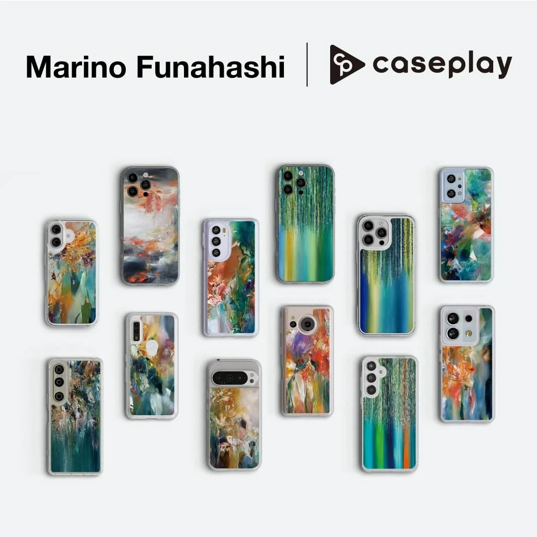 caseplayから現代美術作家Marino Funahashi氏のスマホアクセサリーが新登場！16デザイン×160機種以上に対応