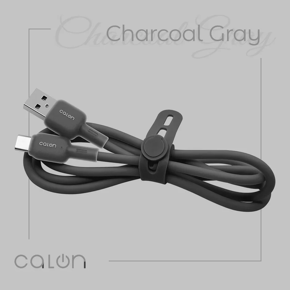 USB-A to Type-C Charcoal Gray