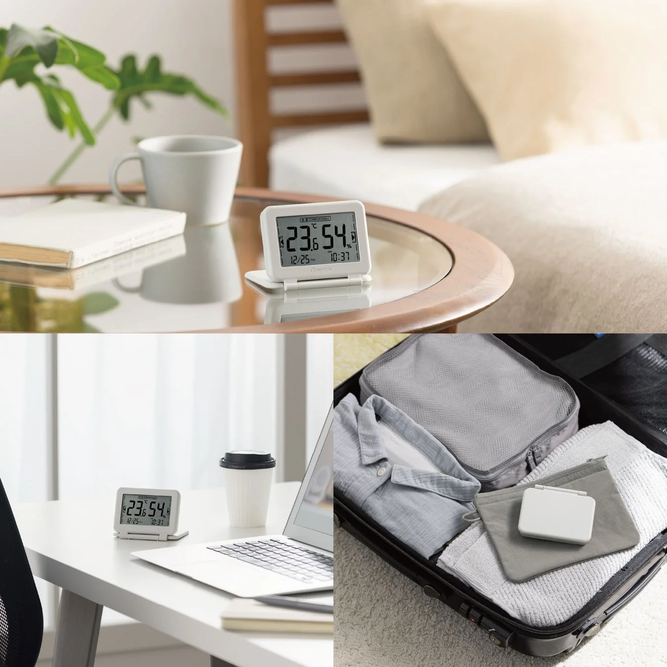 リズムから新登場！コンパクトな持ち運べる高精度温湿度計「COMFOMETER Portable」が2026年5月上旬発売