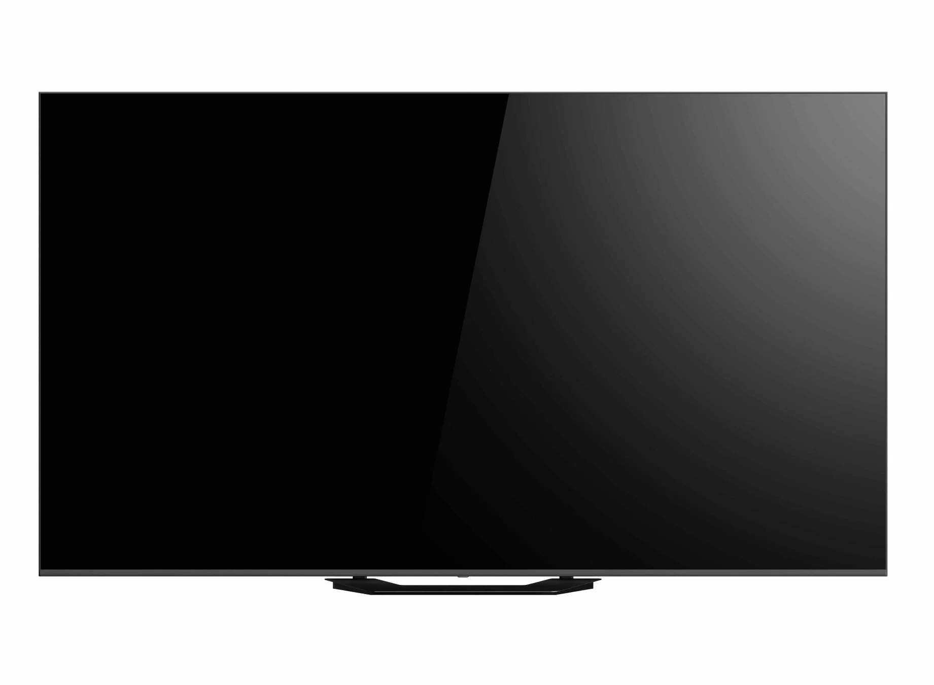 白い背景に置かれた薄型テレビ